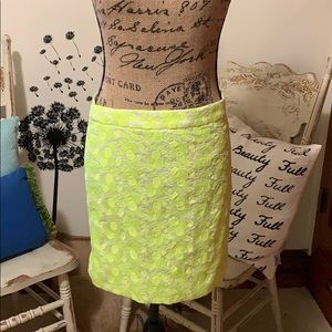 J. Crew shirt fitted skirt with zipper